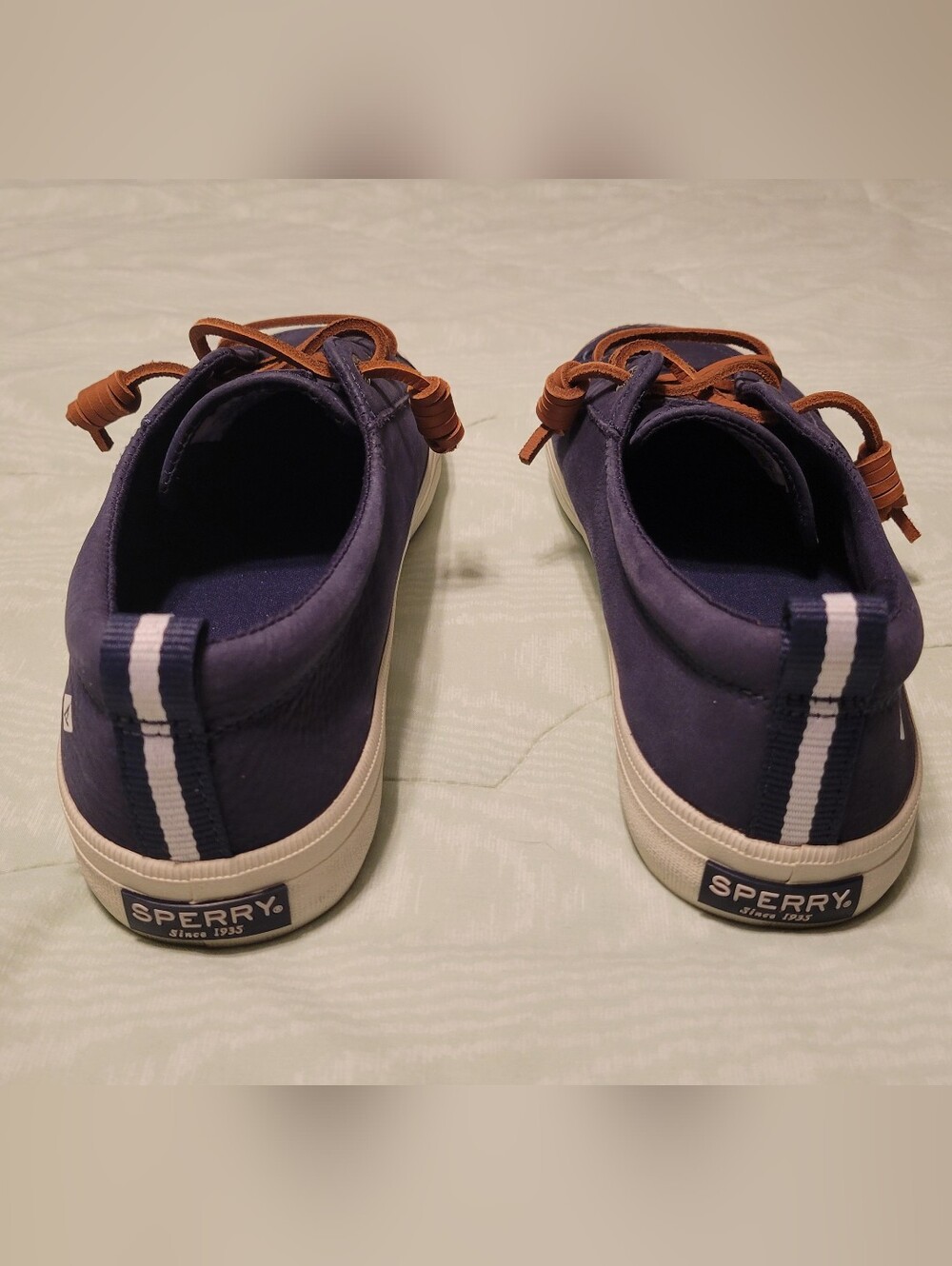Sperry Crest Vibe Washable Leather Navy Blue Topsiders STS8400 NEW WITHOUT BOX - Picture 3 of 6